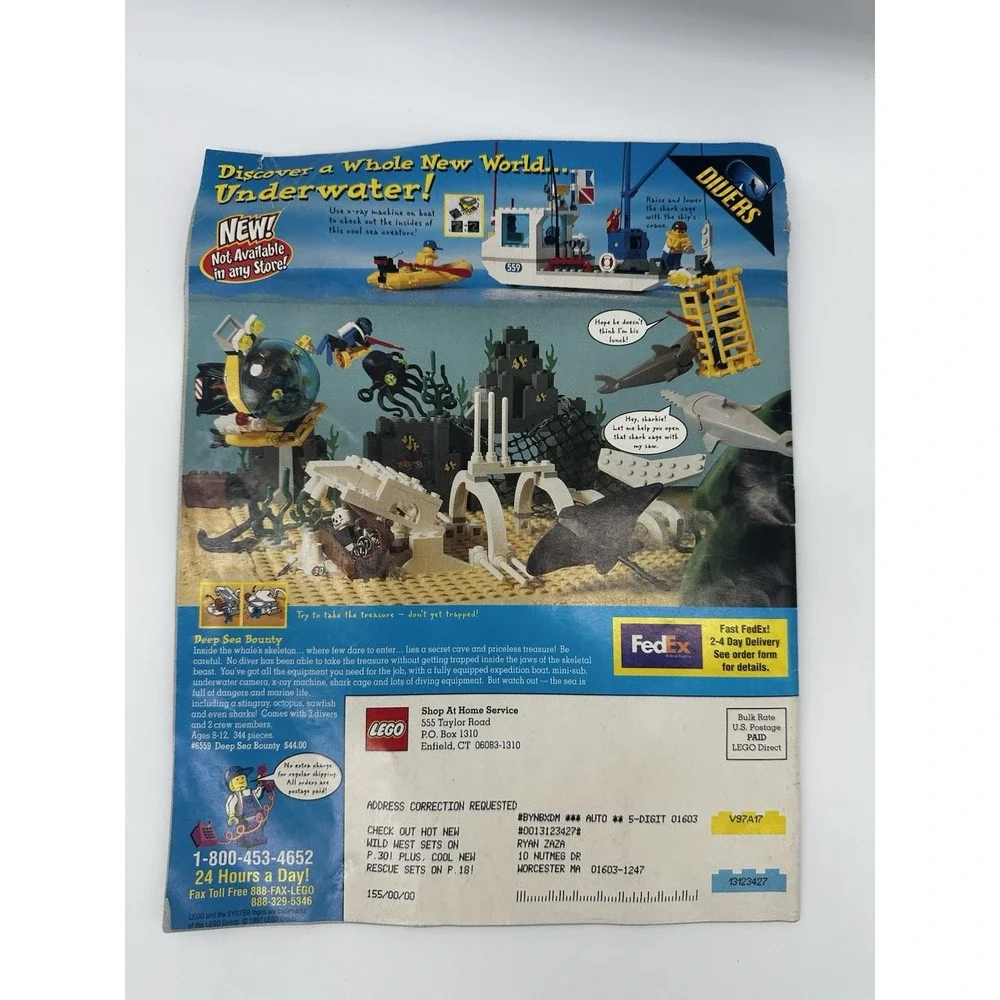 Vintage LEGO Mania Magazine Fright Knights 1997 Aquazone Catalog Guide Lot